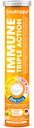 nutrazul Immune Triple Action Comprimé effervescent -1000 mg Vitamine C, Vitamine D, Zinc I Orange 20's I Sans gluten, sans sucre, sans lactose et sans conservateur Je maintient la fonction immunitaire