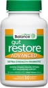 Drew Sinatras LifeBiome Gut Restore Probiotique de microbiome à résistance maximale avec botaniques fermentés, 11 souches multiples, 30 capsules une fois par jour, végétarien, soja, lait et sans gluten