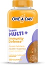 Un jour Adolescent Multi+ Immunity Defense Vitamines, Multivitamines Gummies avec boost of Immunity Support with Vitamines A, C, D, E, Sélénium & Zinc, 120 Compte