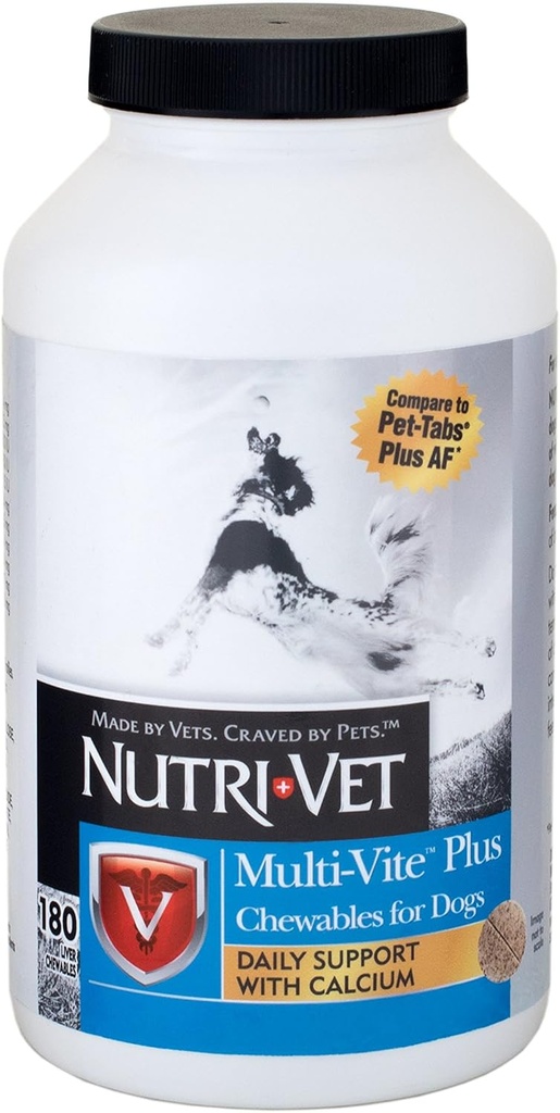Nutri-Vet Multi-Vite Chewables pour chiens Formulé avec des vitamines et des minéraux pour soutenir une alimentation équilibrée
