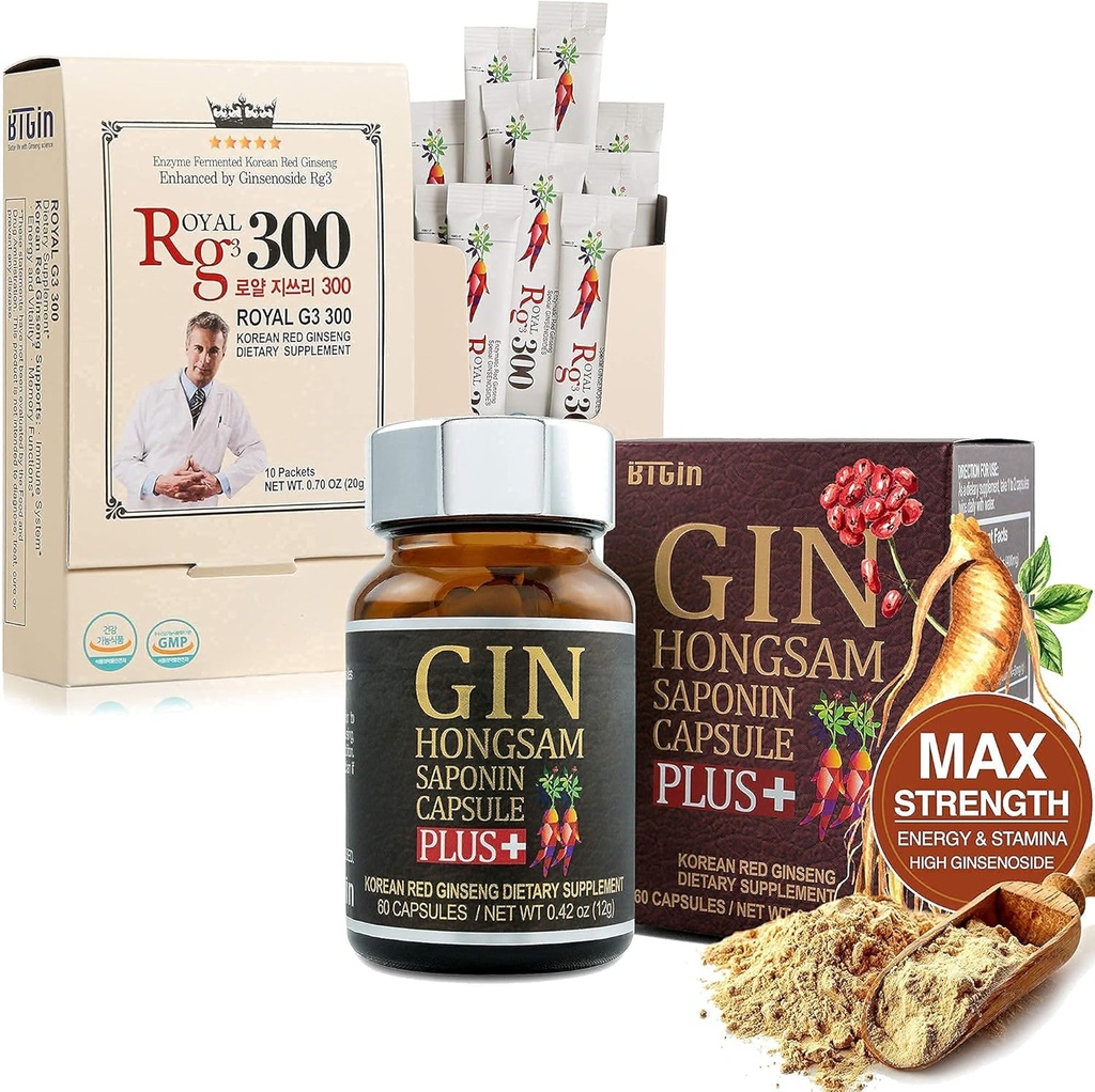 Gin Hongsam + RG3 300 Premium Ginseng rouge coréen