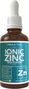 Ionic Zinc Plus Cuivre liquide concentré 240 portions, bouteille de verre, végétalien - Rapport équilibré de cuivre de zinc - soutient l'immunité, thyroïdie cérébrale (2 oz.)