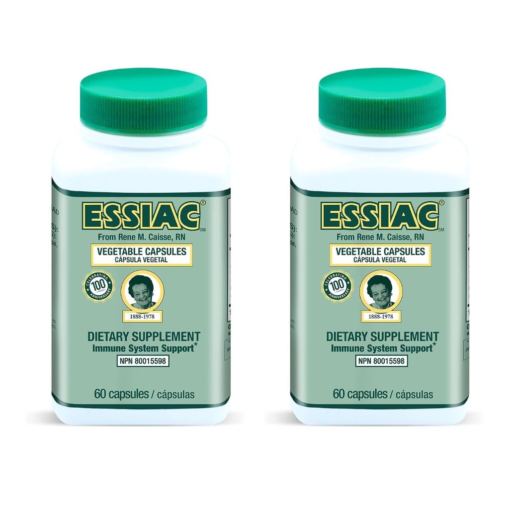 Essiac Tea Capsules d'extraits de plantes naturelles – 60 Capsules