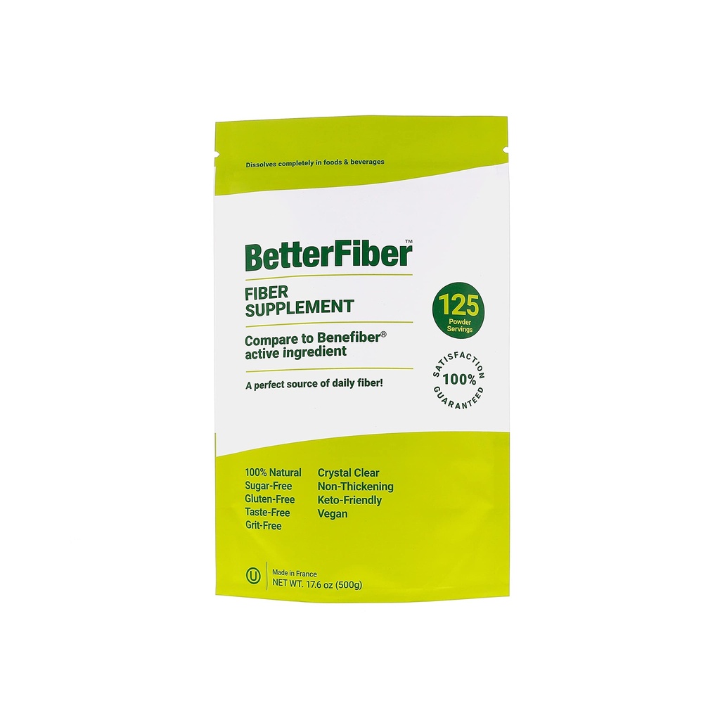 BetterFiber - Supplément de fibre prébiotique [équivalent générique à 100 % de la marque principale]