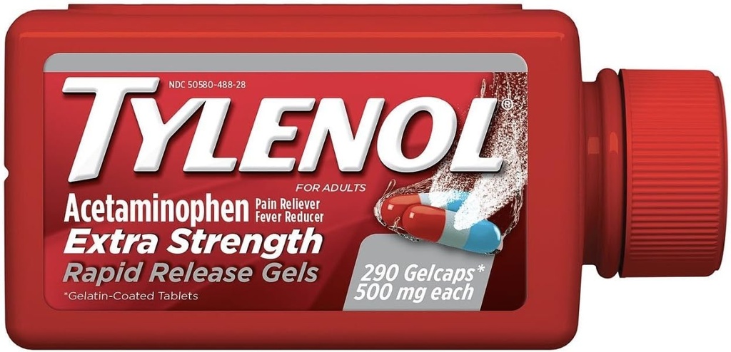 Tylenol Extra Strength Gels à libération rapide 500 mg - 290 ct.