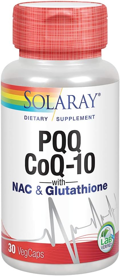 Solaray PQQ CoQ10, Soutien à la santé cardiaque, 30ct