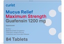 Curist Guaifenesin Mucus Relief 1200 mg Maximum Strength OTC - 84 Count Extended Release Tablets - Reduce Mucus Clear Congestion (84 Count Tablet Bulk Pack)