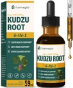 Kudzu gouttes d'extrait de racine pour le soutien du foie, supplément de formule d'absorption élevée avec chardon de lait, curcuma, et Hovenia Dulcis. 2 oz