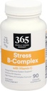 365 par Marché des aliments entiers, Complexe de stress de vitamine B avec vitamine C, 90 capsules de légumes
