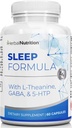 Herbal Nutrition Sleep Support Supplément Sleep Formula est un complément de sommeil multi-ingrédients avec la mélatonine, la GABA, la L-Theanine et plus encore, le sommeil comme vous êtes sur Cloud 9! Une bouteille de 60 Ct