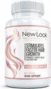 New Look Hair Growth Support Vitamins for Women and Men | Clinical Strength Supplement for Hair Loss | Supports Thicker, Fuller Hair with Biotin - 60 Capsules