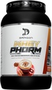 Mélange de protéines de lactosérum DRAGON PHARMA, Absorption rapide, Sans gluten, 100% de lactosérum, WheyPhorm, Maximiser la récupération, Grande dégustation, 25 grammes de protéines (26 portions, Cappuccino)