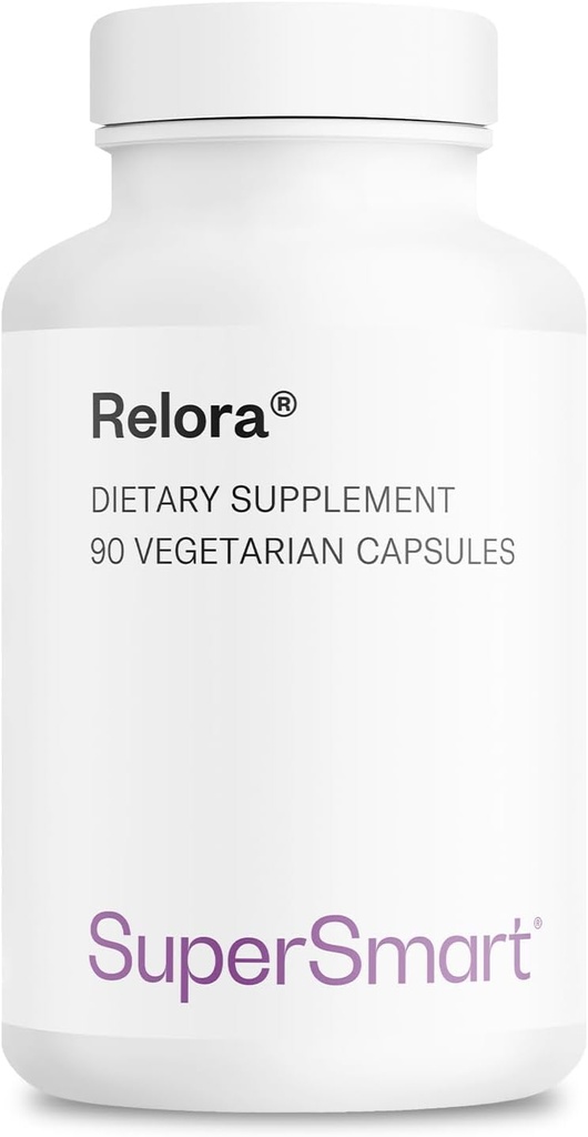 SuperSmart Relora 750mg par jour - Supplément d'extrait d'Amurense de Magnolia Officinalis & Phellodendron - 90 Capsules végétariennes
