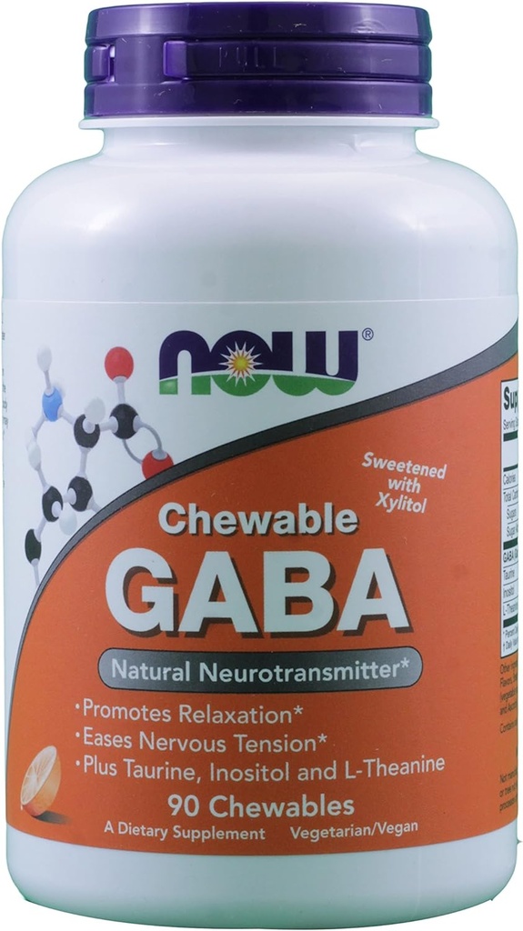 GABA 250mg Arôme orange 90 Comprimés à croquer (paquet de 2)