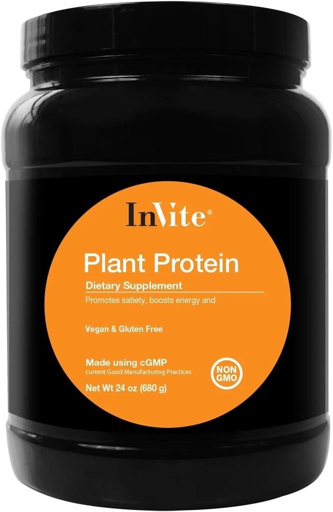 Inviter Vanille de protéines de plantes de santé - favorise la satiété - stimule l'énergie - soutient la masse musculaire maigre - 24Grams (environ 1 Scoop) - 20 portions