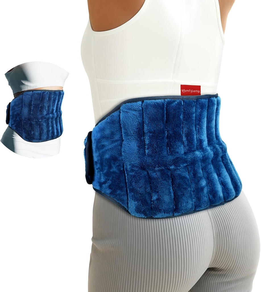 Plaquette de chauffage à micro-ondes Comfytemp pour soulager la douleur au dos, Crampes, 2,5LB Portables Plaquettes de chauffage micro-wavables, Thérapie de chaleur humide pour Sciatica, Coccyx de taille, Récupération de compression chaude Obtenez bien cadeau