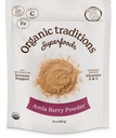 Traditions biologiques Poudre de baies d'amla biologique, en poudre de baies d'amla indienne, superaliment de fruits en poudre non-OGM biologique, sac de 1 lb 16oz (454g)