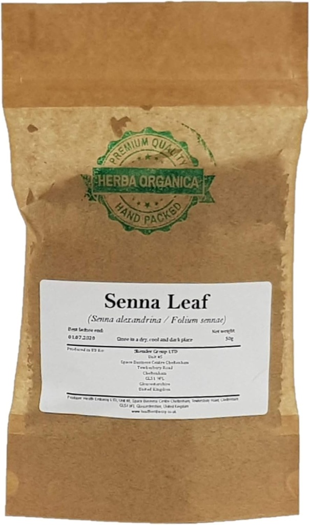 Feuille de Senna Organica Herba - Senna Alexandrina L - Thé à base de plantes (50g)