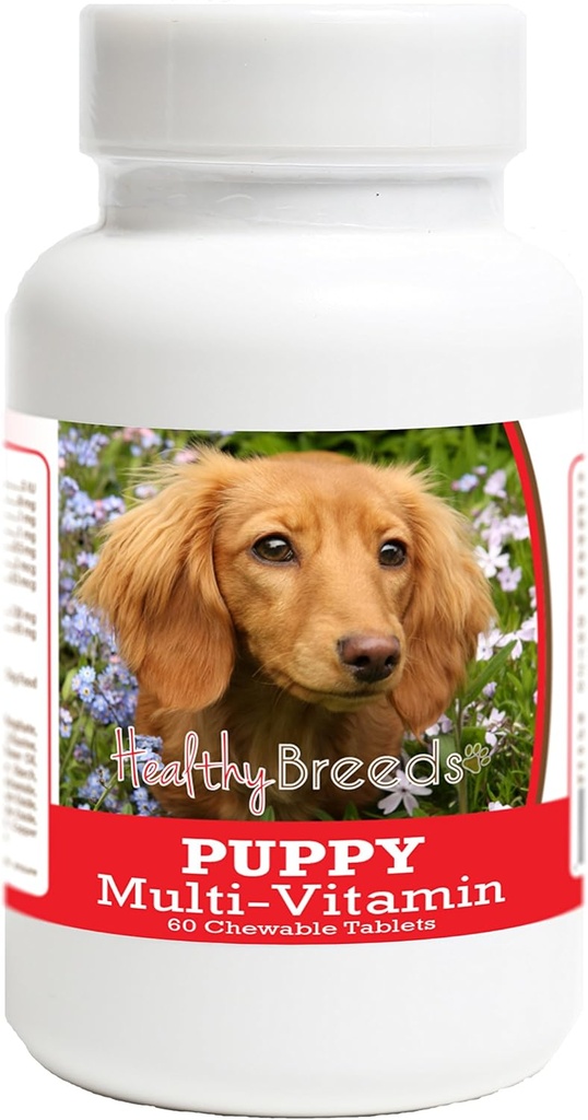 Healthy Breeds Dachshund Puppy Dog Multivitamin Tablet 60 Count