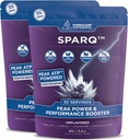 SPARQ Peak ATP Power & Performance Booster – 500mg ATP, D-Ribose, DMG & NAD+ – stimule la masse musculaire, l'énergie, l'endurance, la force et la récupération – Poudre de pré-entraînement sans caféine – 60 portions – non aromatisée