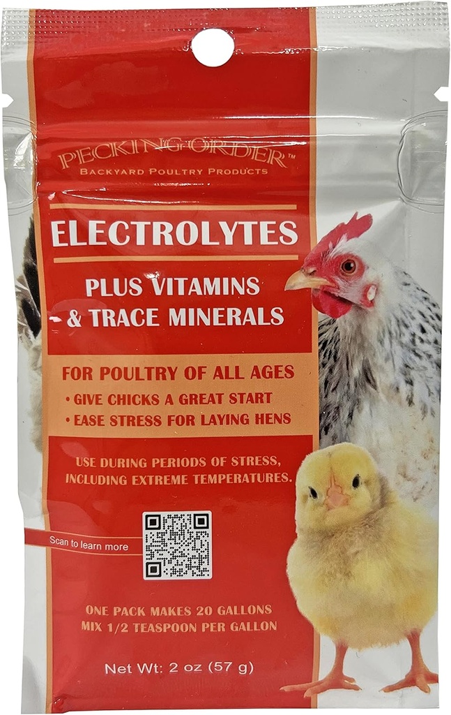 Commande de picking Electrolytes Plus Vitamines et minéraux traces pour les poules et les poules, Jaune