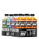 ELECTROMAX SUERO - Zero Sugar Electrolyte Drink – 12 Pack Mix (21,3 Fl Oz chacun), Hydratation pour le sport, la récupération et l'utilisation quotidienne – Magnésium, potassium, zinc, calcium – Zero Calories. (Paquet Mix)
