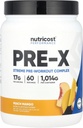 Nutricost Pre-X Xtreme PreWorkout Powder Complex, Peach Mango, 60 portions, végétarien, non-OGM et sans gluten