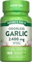 Nature's Truth Odorless Garlic Softgels $ 2400mg $ 180 Comte $ Non-OGM et supplément sans gluten