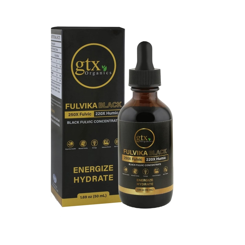 Trace Mineral Drops (200 portions) – 74 Trace Mineral de l'acide humique pur et de l'acide fulvic pur – Supplément de trace Mineral concentré à base végétale avec électrolytes et pH alcalin