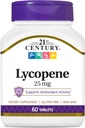 21ème siècle Lycopène 25 mg Comprimés, 60 Nombre (22400)