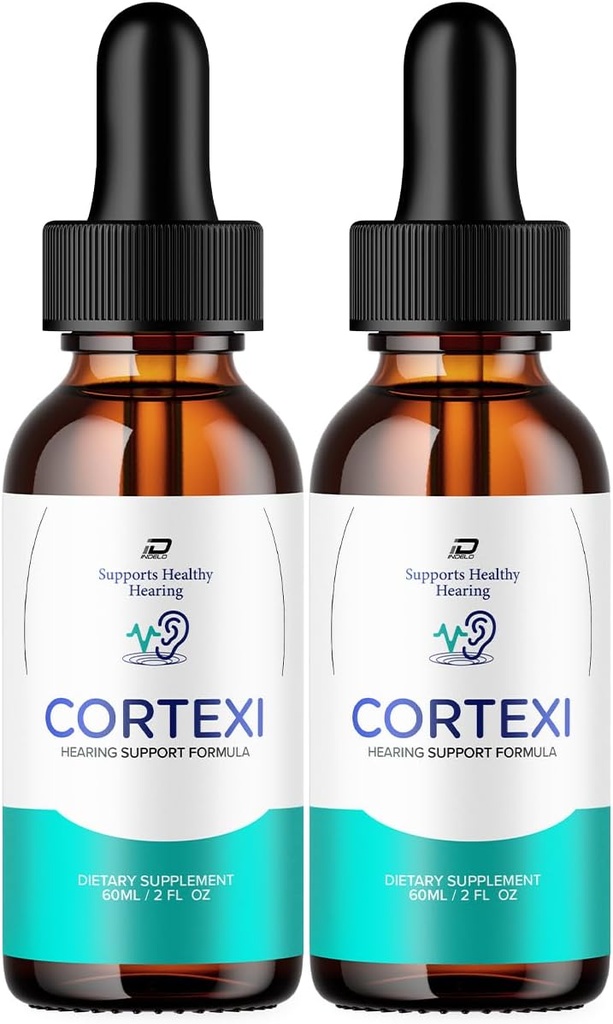 Cortexi Tinnitus Ear Drops - Cortexi 24, Cortexi Liquid Drops, Cortexi Reviews, Cortexi Drops for Ear Relief (2 Pack - 120 ML)