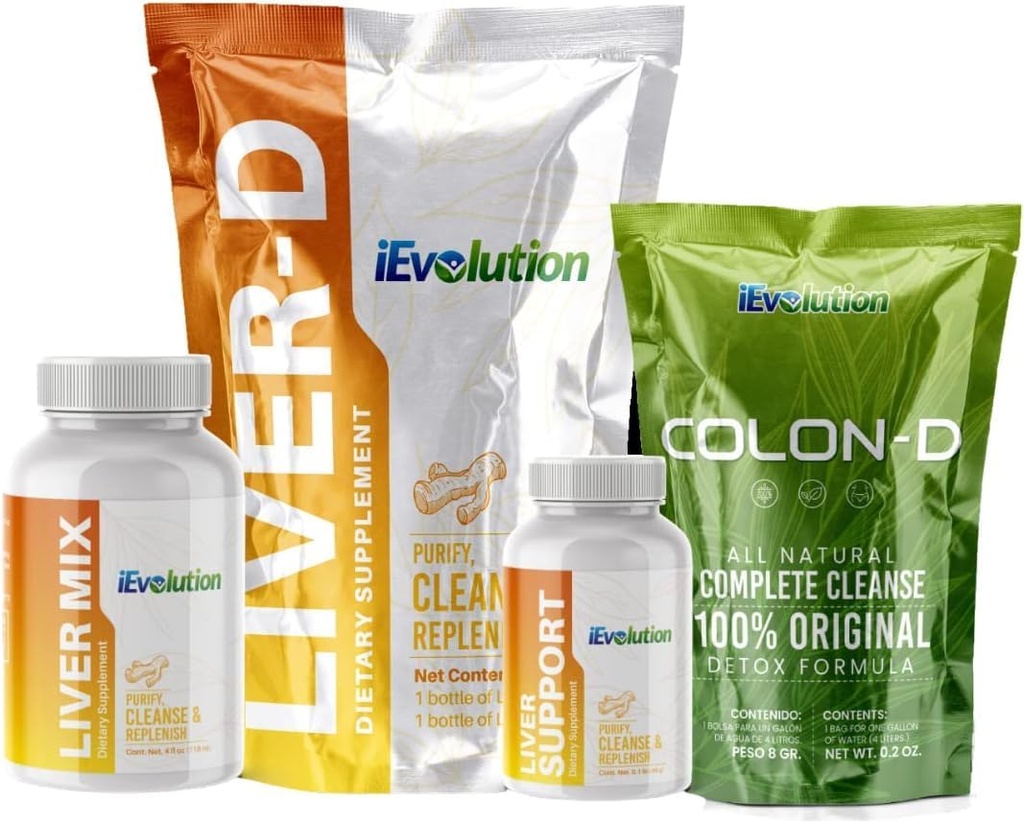 7D-Challenge Detox Kit, 3-Item Set - Liver-D & Colon-D, Natural Ingredients for Complete Liver and Colon Cleanse & Repair