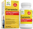 Terry naturellement Curamin Extra Strength - Supplément Curcumin & Boswellia pour un support de circulation sain - Supplément curcuma pour soutenir les articulations, la santé musculaire et la production d'endorphine - 120 comprimés