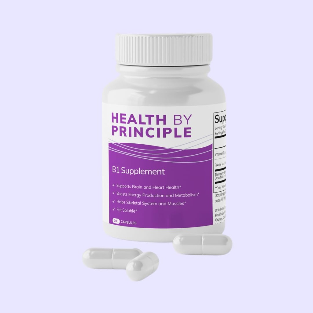 Supplément B1(TTFD) – Production d'énergie, santé cognitive, soutien à la digestion – 100 capsules