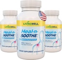 HEAL-N-SOOTHE Joint Support Suppléments - Enzymes protéolytiques comme Bromelain & Papain, avec Boswellia, Turmeric & Ginger- favorise la fonction digestive protéique et la défense du corps bien-être- 90 Compte (3 Pack)
