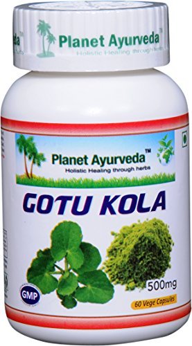 Planète Ayurveda Gotu Kola, 500mg Capsules de légumes-Bouteille unique
