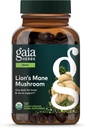 Gaia Herbs Lion's Mane Mushroom - Soutien de santé au cerveau et aux nerfs* - 120 capsules véganes (approvisionnement de 120 jours)