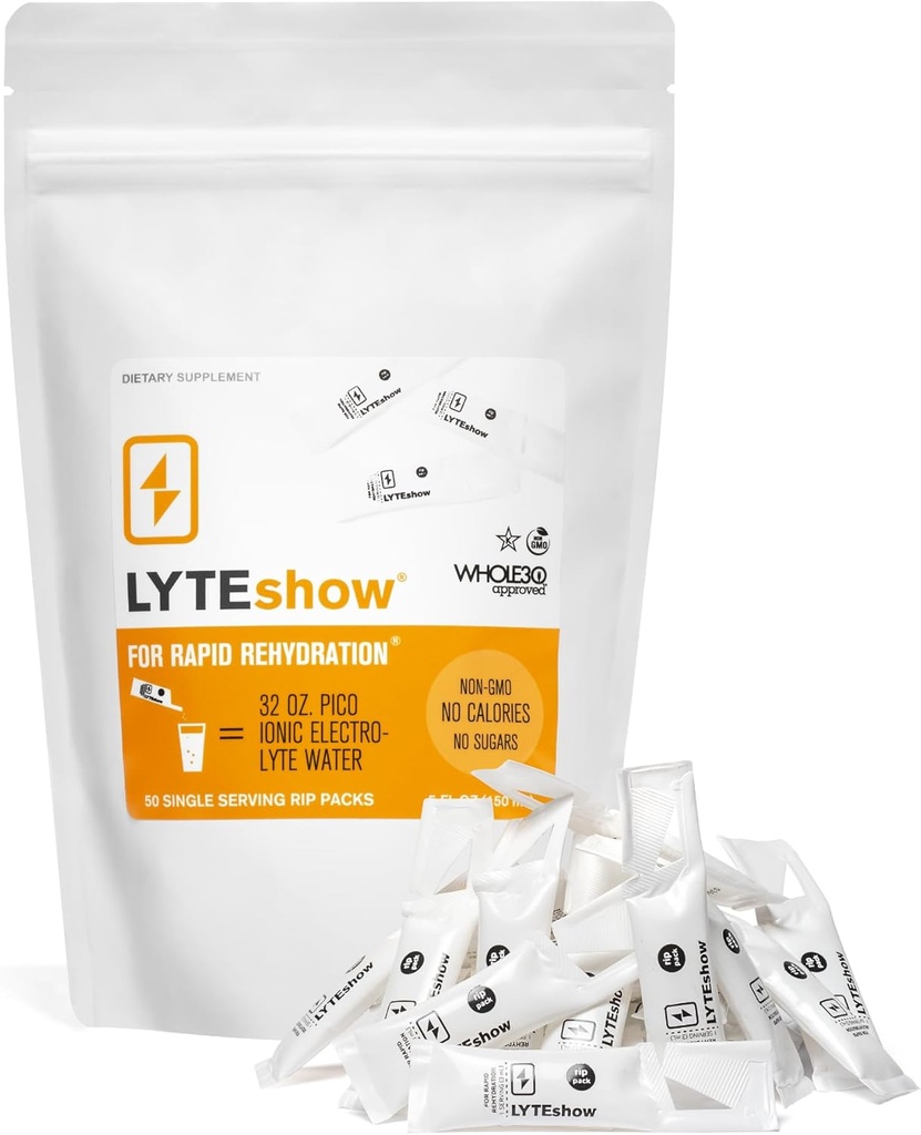 LyteLine gouttes électrolytiques pour l'eau - sans sucre pour l'hydratation et le soutien immunitaire - 50 portions simples - Keto Friendly - zinc et magnésium pour réhydratation rapide