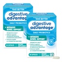 Avantage digestif IBS Probiotiques pour la santé digestive et le soutien en Bowel intensif, pour les femmes et les hommes avec des enzymes digestives, soutien pour Bloating occasionnel & Gut Health, 96ct Capsules (2)