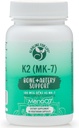 Alcaline pour la vie Vitamine K comme MK-7.0 Vitamine naturelle K2 de pois chiches fermentés MENAQ7 180 mcg.0.0 par jour 60 jours d'approvisionnement soutient la santé osseuse et cardiaque.