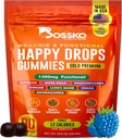 Bonnes gouttes – Gummies quotidiennes Superfood pour l'humeur Support, Focus et l'énergie – Sans sucre, Vegan, Blueberry Flavor – 90 Gummies pour adultes – Soutien quotidien pour l'humeur, Focus et l'énergie naturelle