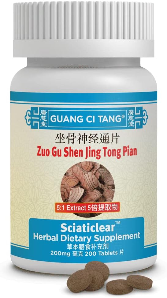 Guang Ci Tang - Zuo Gu Shen Jing Tong Pian - Sciaticlear - 200 pilules