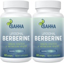 Sahha Liposomal Berberine HCL 1500mg – Supports AMPK & GLP-1 Activation, High Bioavailability for Men and Women Overall Health Supplement（2 Pack