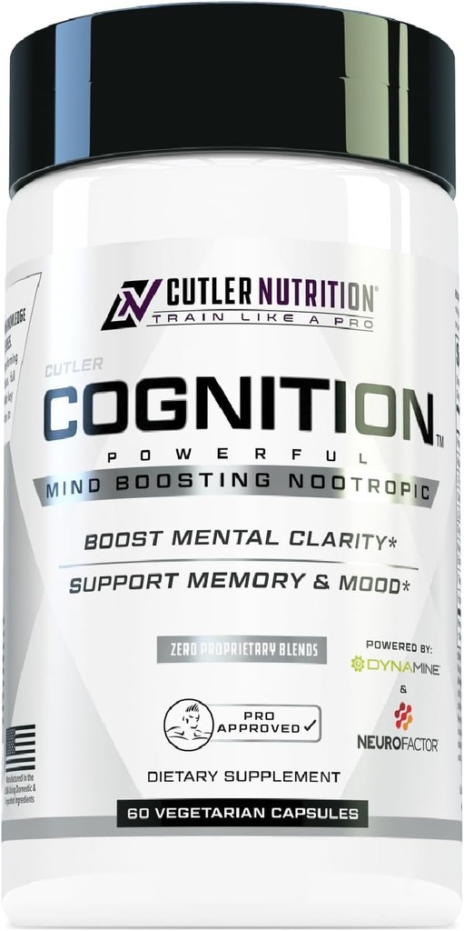 COGNITION High Potency Cerveau Nootropic Focus Supplement: Meilleures pilules Nootropiques et énergétiques pour la clarté mentale, la mémoire, l'étude, le jeu et le travail