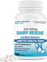 Puregen Labs Dairy Relief Enzyme de lactase à action rapide 9000 FCC, Pilules d'intolérance au lactose 360 comprimés