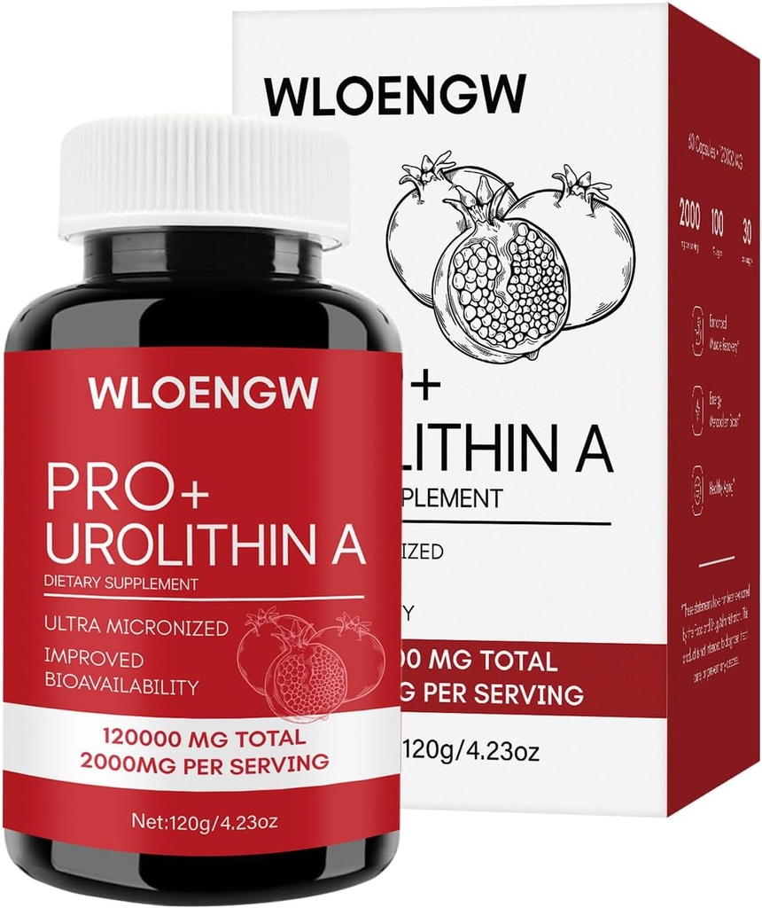 Nouvelle Urolithine A Supplément 60 Compte, 2000MG - 1 bouteille