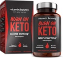 Brûlure de vitamine sur le brûleur de graisse de kéto thermogénique pour les hommes et les femmes - Supplément perte de poids avec les cétones framboises - Booster de métabolisme, pilules d'énergie, suppresseur d'appétit - 60 capsules