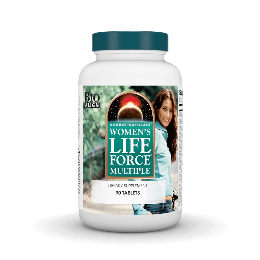 Source Naturals Women's Life Force Multiple, Daily Multivitamin & Immune Health Supplement - 90 Tablets