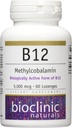 Bioclinic Naturals B12 Methylcobalamin Vitamins, 60 Count