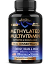 Multivitamines méthylées - B2, B6, 5-MTHF et B12. Supplément avec TMG - Energie, Cerveau et Mood - Vegan - Fabriqué en France - 120 Capsules
